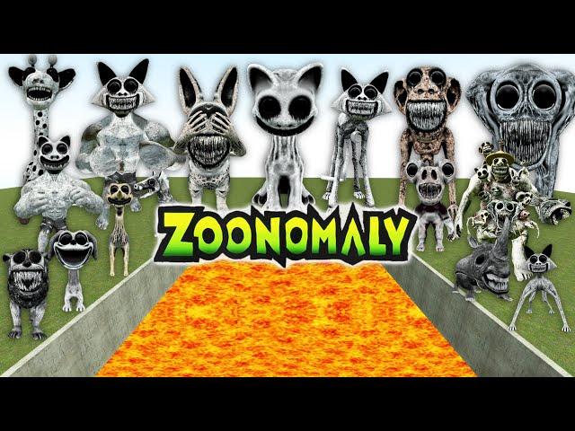 SPARTAN KICKING ZOONOMALY MONSTER FAMILY in LAVA PIT (Garry's Mod Sandbox)