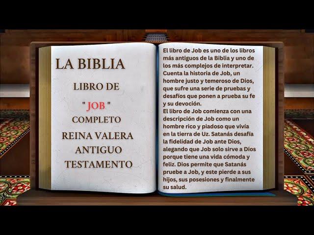 ORIGINAL: LA BIBLIA LIBRO DE " JOB " COMPLETO REINA VALERA ANTIGUO TESTAMENTO