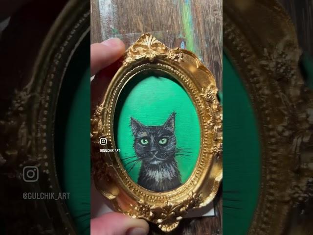 Custom pet portraits by GulchikArt New York and you’ll get a painting process video!