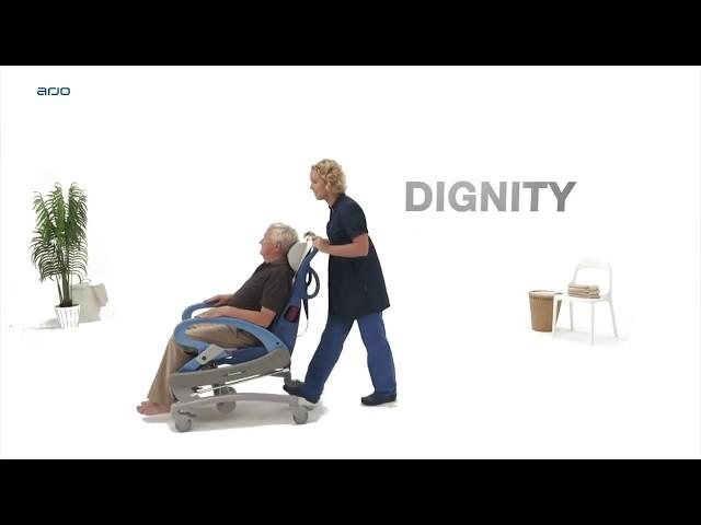 Carendo hygiene chair for a more dignified experience | Hygiene | Arjo Global