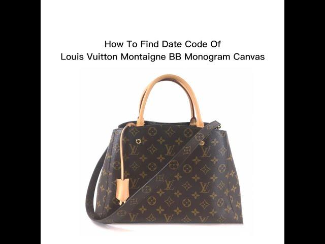 [Date Code & Stamp] Louis Vuitton Montaigne BB Monogram Canvas | LUXCELLENT TV