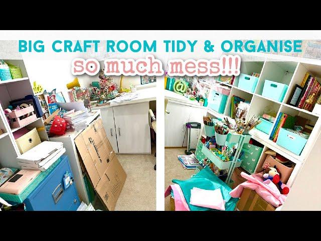 BIG CRAFT ROOM ORGANISE | Craft Room Organisation | Home Office