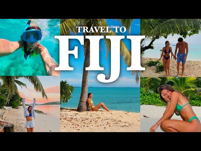 travel with me to Fiji vlog: staying on a private island, stranded on a boat, and photo shoot