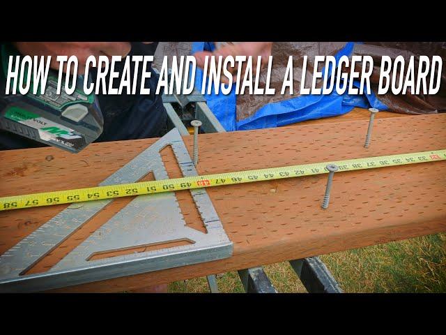 Tutorial: How To Make & Install A Ledger Board Dr Decks Style || Dr Decks