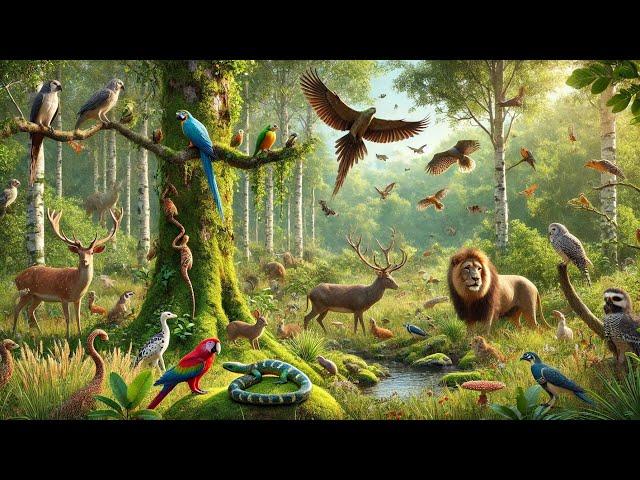 4k Birds Kingdom African Animals/survival/jungle book/zoo/Piano music