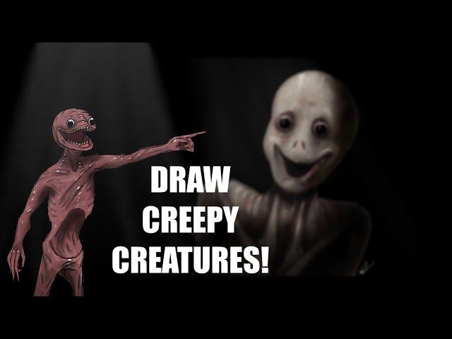 How to draw Creepy Creatures Tutorial - Darian Quilloy