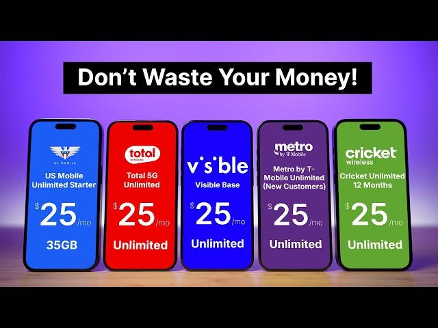 $25 Unlimited Plan Comparison!