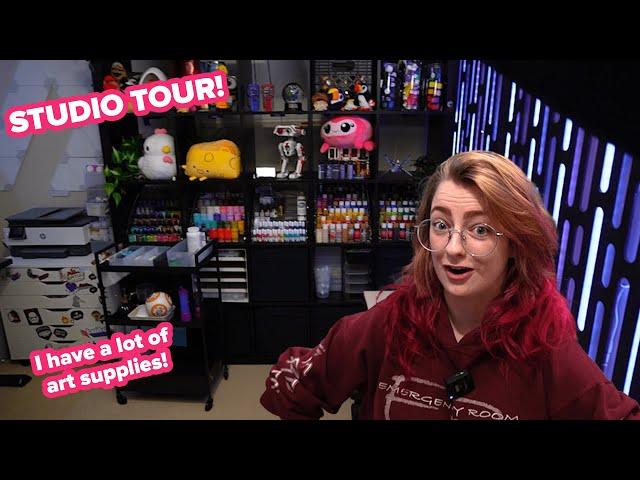 my ULTIMATE STREAMING SPACE | Art and Stream Studio Tour 2023
