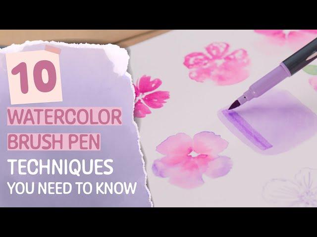 10 essential BRUSH PEN techniques | STAEDTLER Art Class