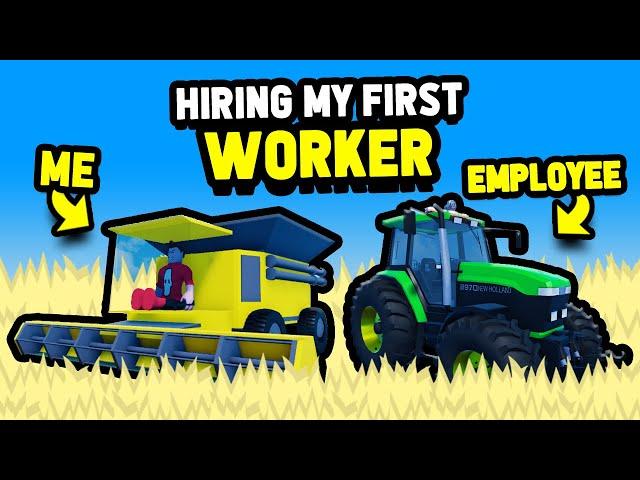 Hiring My First WORKER for My COMPANY in Farming and Friends