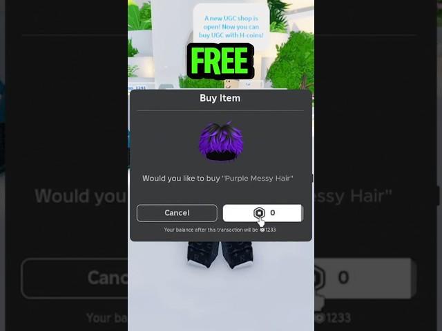 ROBLOX FREE PURPLE MESSY HAIR  DON'T MISS OUT! #roblox