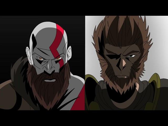 KRATOS VS SUN WUKONG (ANIMATION)