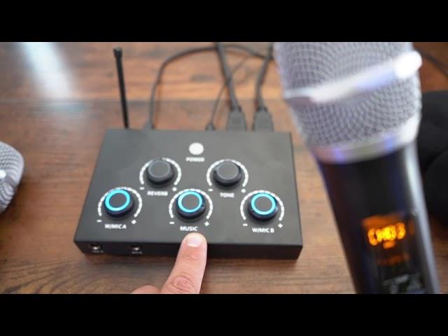 How to set up a Karaokee mixer system .