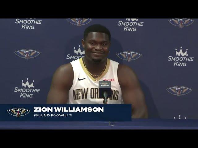 Zion Williamson interview | 2023 New Orleans Pelicans Media Day