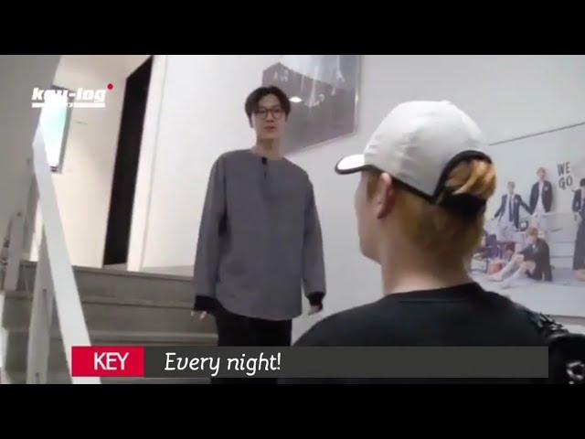 [ENG SUB] 20181105 Key meets Ten going to rehearsals