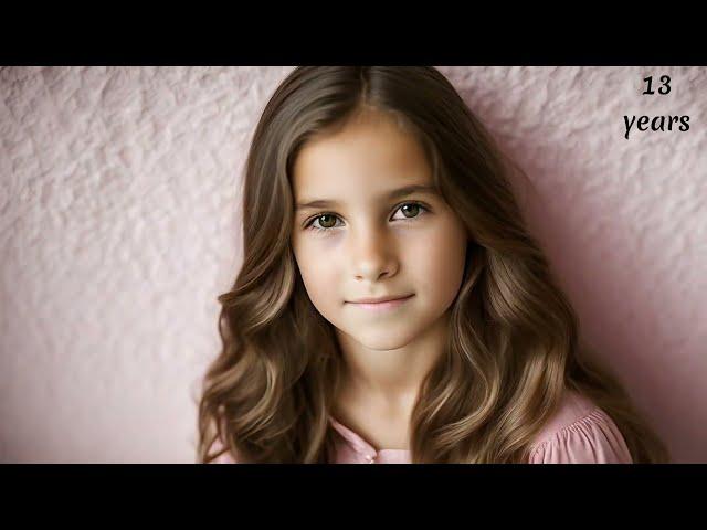 0 to 100 Years Italian Girl Emotional Time Lapse Story with Ai #girl #timelapse #aging