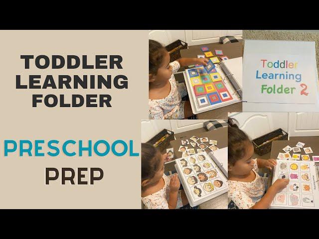 Toddler Learning Folder-2 Preschool/K Prep