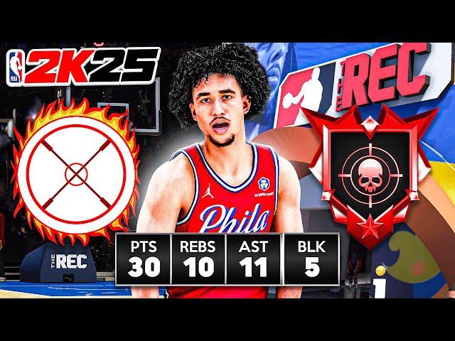 JARED MCCAIN "SHARPSHOOTER" BUILD is UNGUARDABLE in the RANDOM REC on NBA 2K25