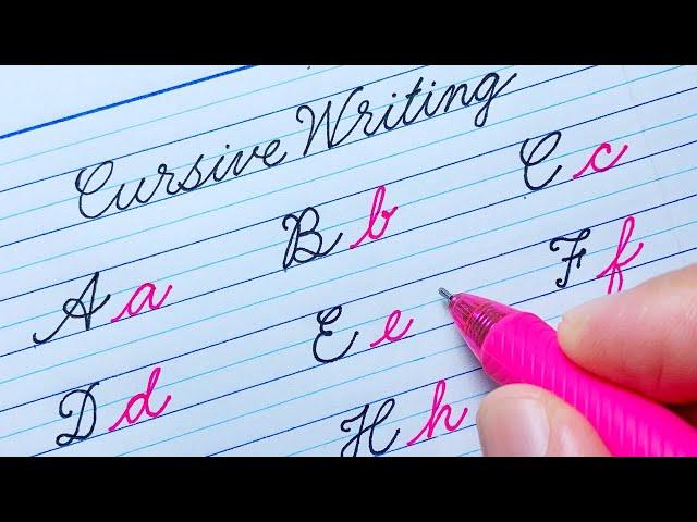 Cursive writing a to z for beginners | Cursive abcd | Cursive handwriting abc | Cursive writing abcd