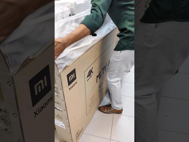 Mi TV 4S 55" unboxing #mi #mitv #4k #shorts