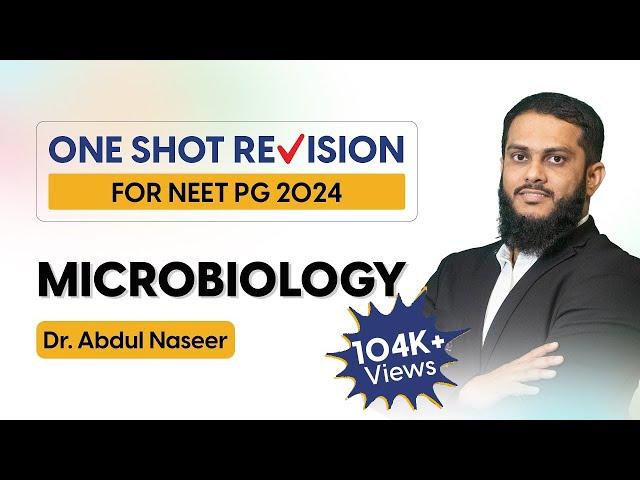 Revise Microbiology in One Shot | Mission NEET PG 24 One Shot Revision  By Dr. Abdul Naseer