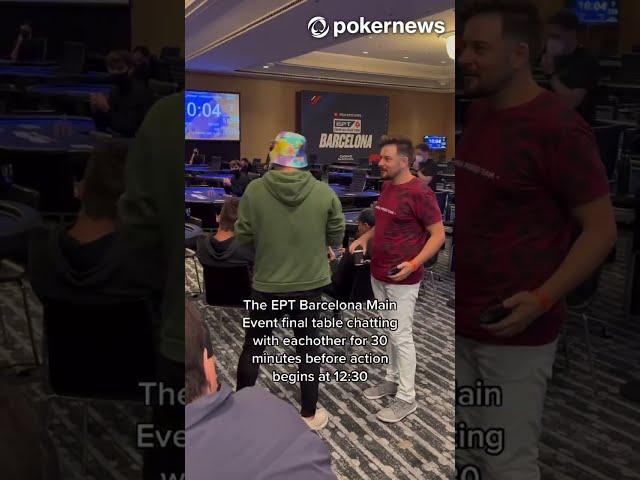 5 Minutes Late to EPT Main Event Final Table #shorts #poker #pokerstars #ept