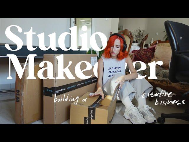 Building a Creative Business in my Mum's Living Room  STUDIO MAKEOVER 