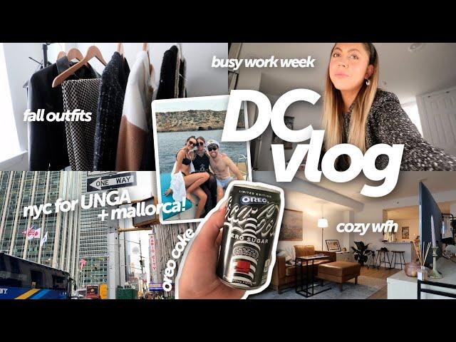 DC VLOG: busy work week after travel (Mallorca + NYC) fall haul, trying new recipes, cozy wfh days