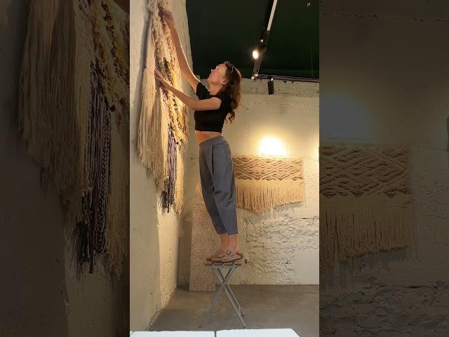 Мои полотна на открытии ЦСИ Маскага#diy #ткачество #анапа #artandcraft #artgallery #дизайн #интерьер