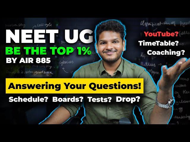 Answering Your NEET UG Questions - Study, Coaching, Boards and More | Anuj Pachhel