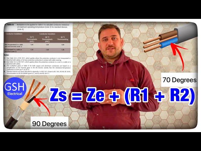 How to Calculate Total Earth Fault Loop Impedance - Applying a Temperature Factor to R1 + R2