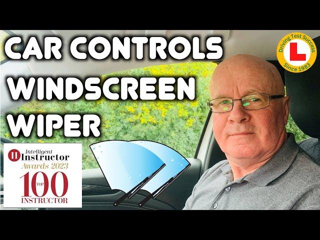 How to use windscreen wiper control | Car controls Driving Lesson | Paul Kerr Driving School