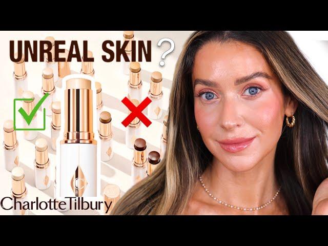 NEW CHARLOTTE TILBURY UNREAL SKIN SHEER GLOW FOUNDATION STICK REVIEW