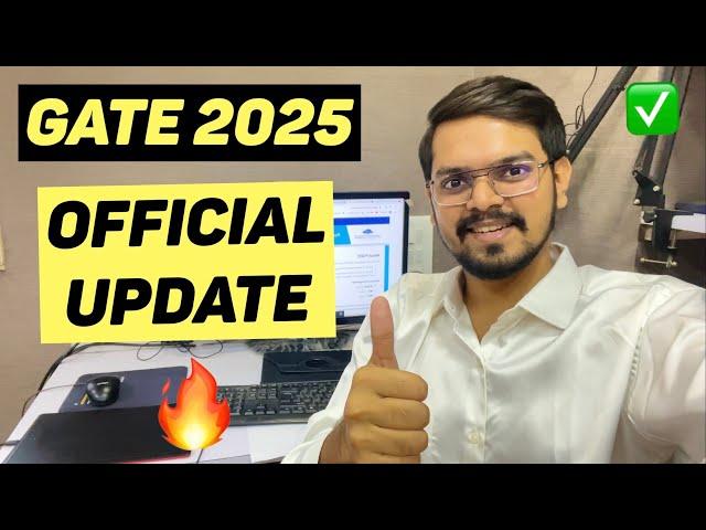  (OFFICIAL) UPDATE by GATE 2025 IIT Roorkee