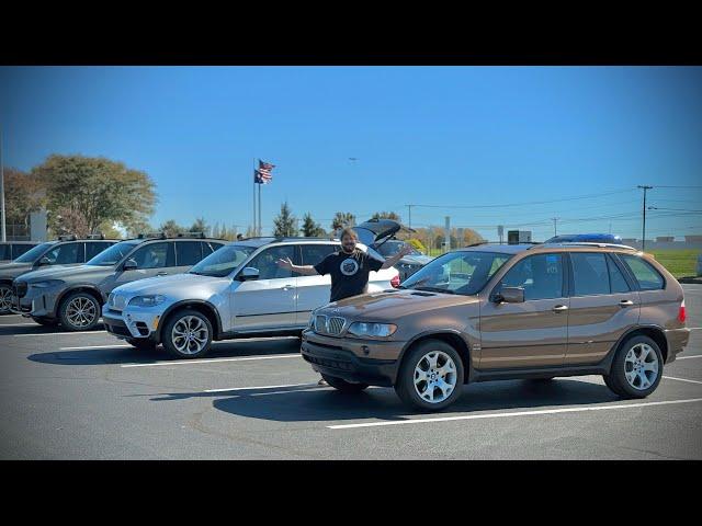 I Drive Every Generation Of BMW X5! Factory Fresh Examples Of E53, E70, F15, & G05