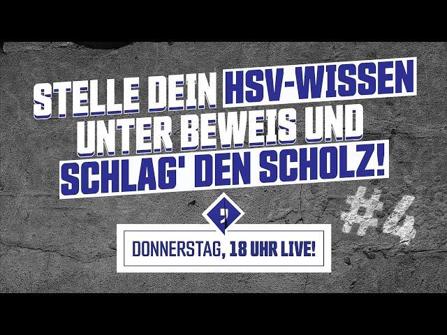 RE-LIVE: Schlag' den Scholz! Teste dein HSV-Wissen | Rautenperle Community Quiz #4