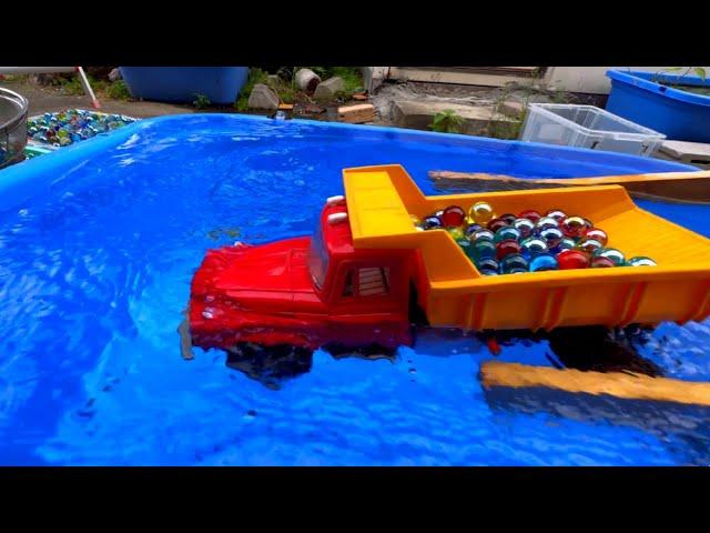 Marble Run  HABA Slope & Handmade Wooden DIY & Marble & PVC Pipe Tunnel + Dump Truck