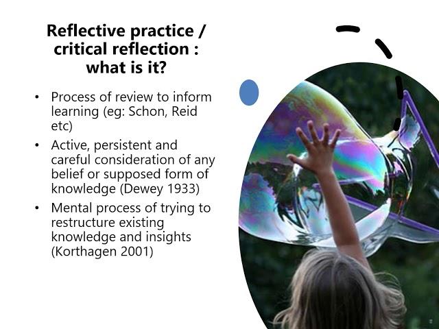 CPD Coffee time with Dr Tina Rae 12  REFLECTIVE PRACTICE