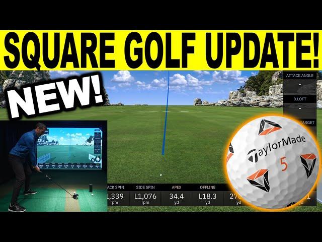 Square Golf Launch Monitor & Golf Simulator - NEW Update! (TP5x & More)