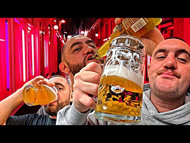 Getting BLACKOUT Drunk In Amsterdam's Red Light District!