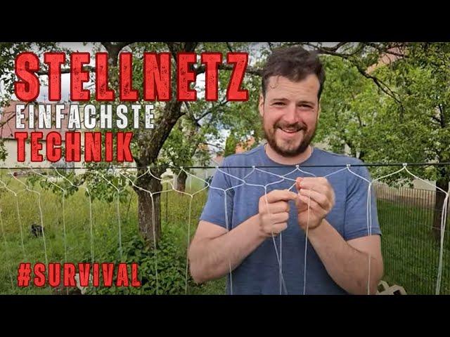 Stellnetz / Fischernetz einfach selber knüpfen!!