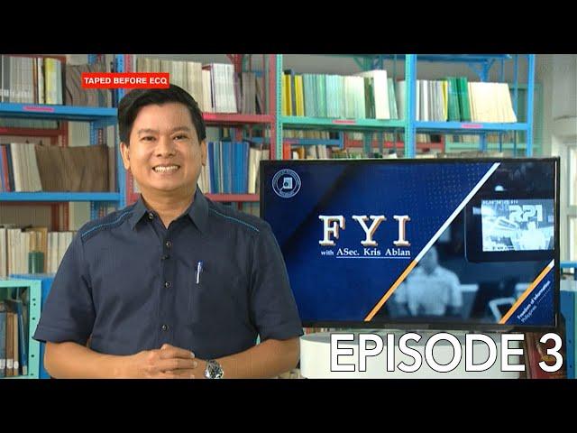 FYI Episode 3: DOST-STII promotes their STARBOOKS program