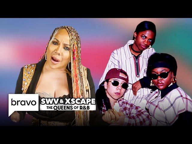 Xscape Reacts To Their 90's Fashion Looks | SWV & XSCAPE: The Queens of R&B TV Show Season 1 | Bravo