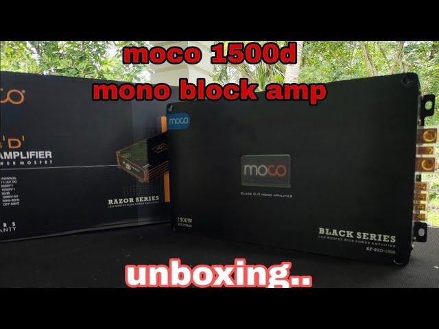 moco 1500d class d mono block amplifier Unboxing