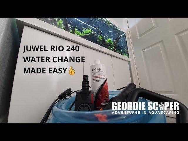 HOW I DO MY WATER CHANGES ON THE JUWEL RIO 240 (NO BACK BREAKING BUCKET CARRYING) 2020