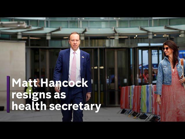 Matt Hancock resigns as Tory MPs join calls for his resignation