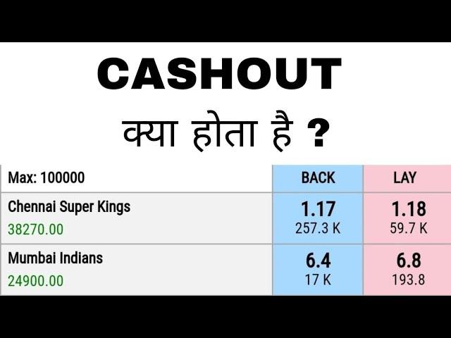 What is cashout | Cashout क्या होता है |Losscut Bookset क्या होता है | Cashout kaise karte hain ||