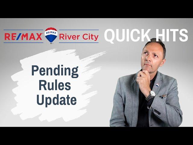 Pending Rules Update - Effective Jan3, 2022