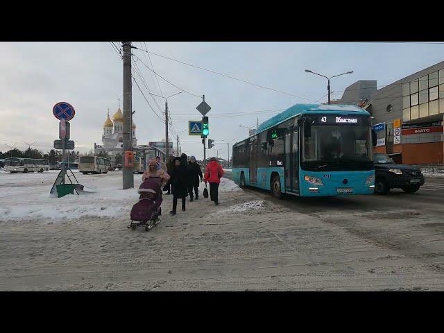 4k Архангельск. прогулка от ТЦ Терминал до центрального рынка. Русский север.