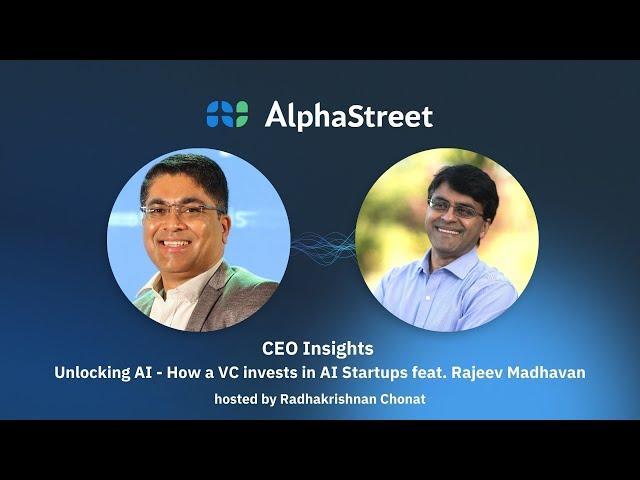 Interview with Rajeev Madhavan, Co-Founder & Partner, Clear Ventures